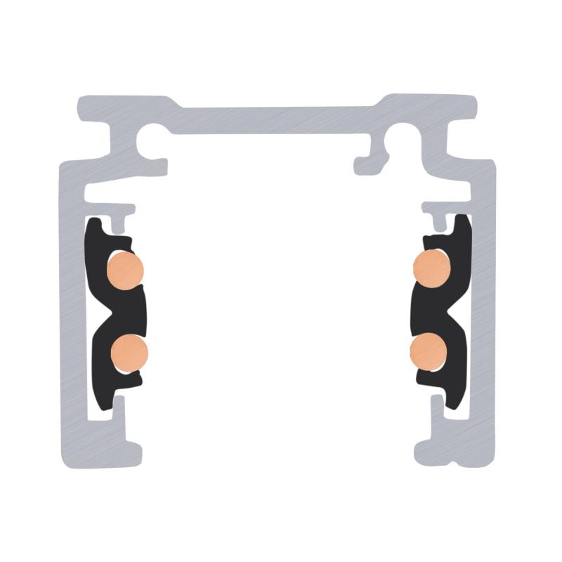 SLV 1006541 1m Aufbauschiene 48V TRACK schwarz DALI