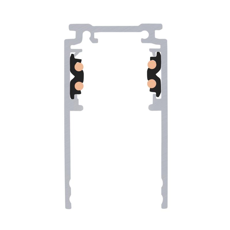 SLV 1006549 1m Aufbauschiene tief 48V TRACK schwarz DALI