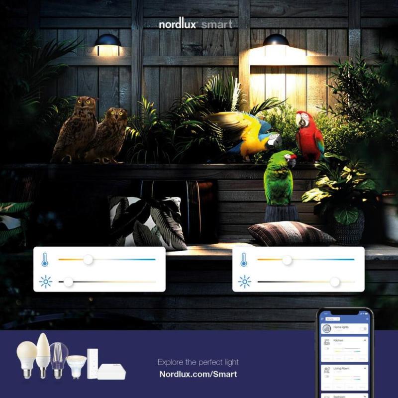 2er-Pack Nordlux Smart Light LED-Leuchtmittel Spots GU10 mit 4,5W 450lm Bluetooth