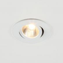 EVN LED Decken-Einbaustrahler warmweißes Licht rund schwenkbar weiß IP20 8.4W 2700K 960lm 90Ra EinbauØ68