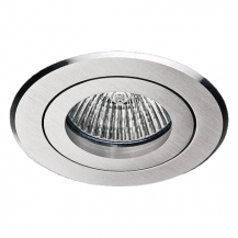 Schwenkbarer LED-Einbaustrahler aus gebürstetem Aluminium MOA DISC 12V 45°  Mobilux 01600016