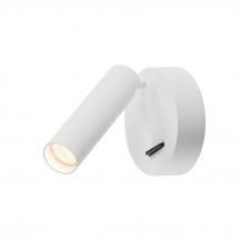 MILAN Single LED Wandspot mit Schalter schwenkbare Leseleuchte rund weiß SLV 152341