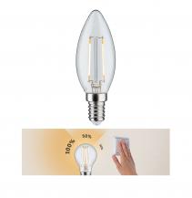 Paulmann 28572 E124 LED in Kerzenform in 3 Stufen dimmbar 2.5W warmweisses gemütliches Licht