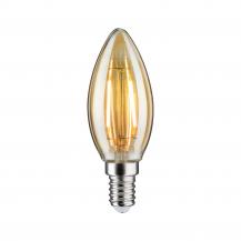 Paulmann E14  28705 LED Vintage Kerze 430lm 4.7W goldfarbenes gemütliches Licht für Kronleuchter