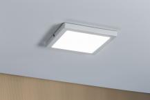 Weißes eckiges LED-Deckenpanel Atria 22x22cm in Weiß mit neutralweißem Licht Paulmann 70938