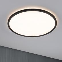 Paulmann 70999 LED Panel 3-Stufen-dimmbar Atria Shine Backlight modern rund warmweiß Schwarz