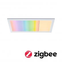 Flaches ZigBee LED Decken Panel Amaris RGBW 595x295mm in Weiß matt Paulmann 79808