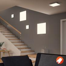 Rahmenloses LED-Panel Velora 30x30cm in Weiß mit Warmweißem Wohnlicht Paulmann 79817