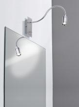 Flexarm LED Spiegelleuchte Zylindro als Bettleseleuchte Flur-Badezimmer Schlafzimmer Spiegellampe Chrom Paulmann 99068