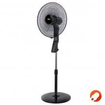 Fakir Premium Standventilator VC 46 S in Schwarz 3 Stufen, Timer, höhenverstellbar