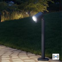 Aktion: Nur noch angezeigter Bestand verfügbar - STEINEL Spot Way schwenkbare LED-Wegeleuchte - Nachtsensor mit Helligkeitserkennung / Dämmerungsschalter