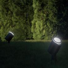 STEINEL Spot Garden N LED Außenstrahler mit Erdspieß - Nachtsensor