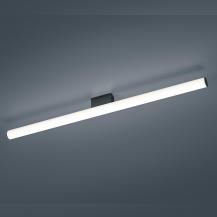 90cm Helestra LOOM LED Wandleuchte & Spiegeleuchte in matt Schwarz & Transparent satiniert