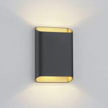 Helestra LED Wandleuchte TOCO in schwarz gold dimmbar