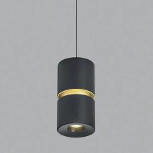 Helestra LED Pendelleuchte ROK in schwarz-gold