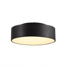 Ausdruckstarke MEDO LED Deckenleuchte elegant in schwarz 28cmØ für warmweißes Lichtambiente SLV 135020