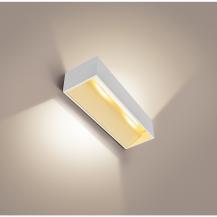 Per Schalter dimmbare LOGS Dim-to-Warm LED Wandleuchte Aluminium weiß lackiert  SLV 1002844