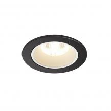 SLV 1003824 NUMINOS DL S Indoor LED Deckeneinbauleuchte schwarz/weiß 4000K 55° inkl. Blattfedern