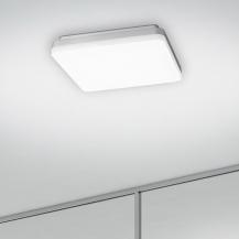 Sensor LED-Deckenleuchte SQUARE 26x26cm 18W warmweiß blendfrei IP20 Sigor