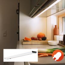 LEDVANCE Lichtleiste & Unterschrankleuchte Linear LED Flat warmweißes Licht mit Schalter
