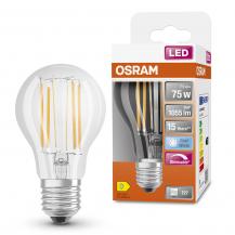 OSRAM LED Lampe E27 in Glühlampenform FILAMENT klar dimmbar 7,5W wie 75W neutralweiße Beleuchtung