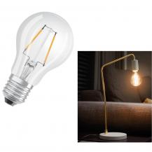 OSRAM Sparsames E27 LED Filament Leuchtmittel 1,5W wie 15W warmweißes Licht für Wohnräume