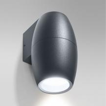 CANNON Außenwandleuchte oval Anthrazit Aluminium abwärts gerichteter Lichtstrahl von LEDVANCE