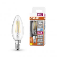 OSRAM E14 LED Kerzenlampe Superstar Plus HD LIGHTING Filament klar 3,4W wie 40W dimmbar neutralweißes Licht 4000K & hohe Farbwiedergabe