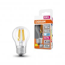 OSRAM E27 LED Lampe SUPERSTAR PLUS HD LIGHTING Tropfenform klar dimmbar 3,4W wie 40W neutralweißes Licht & hohe Farbwiedergabe