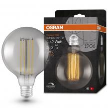 OSRAM LED VINTAGE E27 Glühlampe Globe 125 SMOKE dimmbar 11W wie 42W extra warmweißes gemütliches Licht