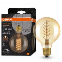 OSRAM LED VINTAGE E27 Glühlampe Globe 95 GOLD dimmbar 4,8W wie 37W extra warmweißes gemütliches Licht
