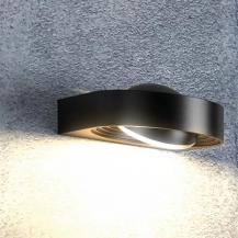 LEDVANCE Smart+ WiFi Schwenkbare LED-Wandleuchte Swing aus Aluminium in Schwarz mit veränderbarer Farbtemperatur