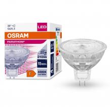 Nur noch angezeigter Bestand verfügbar: OSRAM GU5.3 PARATHOM LED Niedervolt Reflektorlampe MR16 36° 2.6W wie 20W 4000K neutralweiß mit High-Power-LED 12V