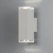 Konstsmide 407-250 Antares Wandleuchte weiß lackiertes Aluminium, klares Acrylglas