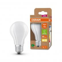OSRAM E27 LED Leuchtmittel leistungsstark & besonders effizient matt 5W wie 75W 3000K warmweißes Licht - beste Energie Effizienz Klasse