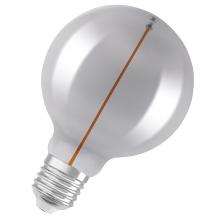Aktion: Nur noch angezeigter Bestand verfügbar - OSRAM E27 LED Vintage Rauchglas Filament Lampe Magnetic Style in Kugelform 2,2W wie 6W extra warmweißes Licht 1800K