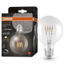 OSRAM LED VINTAGE E27 Glühlampe Globe 90 dimmbar 4,8W wie 40W warmweißes gemütliches Licht