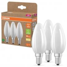 3er Set Osram E14 LED Kerzenlampe CLASSIC besonders effizient klar 2,2W wie 40W 2700K warmweißes Licht - Sehr gute Energieeffizienz