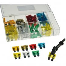 ChiliTec Sortiment Kfz Flachsteck Sicherungen mit Sortiments-Box, 100-teilig