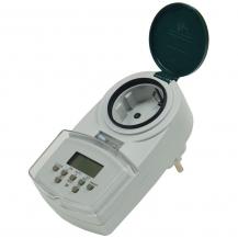 ChiliTec digitale Wochen-Zeitschaltuhr "DAZ-7" IP44, max. 2000W / 8,7A