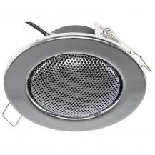 ChiliTec Decken-Einbaulautsprecher "CTE-8W" Halogen-Look, 8cm Ø, 6cm Einbau, chrom
