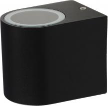 ChiliTec Außen-Wandleuchte "CTW-1" für 1x GU10, IP44, Gehäuse schwarz