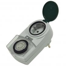 ChiliTec analoge Tages-Zeitschaltuhr "AAZ-7" IP44, max. 3500W / 16A