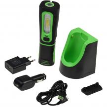 ChiliTec LED Stableuchte mit Akku "FlexiLED 300+" Ladeschale, Magnethalter, 3W, 250lm,IP44