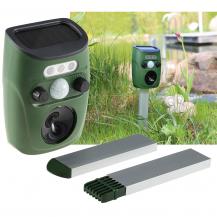 ChiliTec Ultraschall-Tierscheuche "UTS Solar Pro" Bewegungsmelder, Hunde, Katzen, Vögel