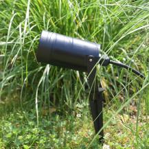 ChiliTec Gartenleuchte "KGL-110", schwarz 1,5m Kabel+Stecker, GU10-Sockel, IP44