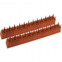 ChiliTec Taubenabwehr Spikes 10er Set Kunststoff, 400x42x36mm, Ziegelrot