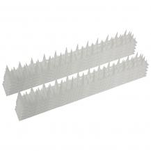 ChiliTec Taubenabwehr Spikes 10er Set Kunststoff, 400x42x36mm, weiß/transparen