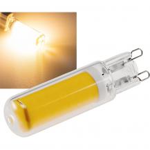 ChiliTec LED Stiftsockel G9, 4W, 480lm, dimmbar 330°, 230V, 3000k / warmweiß, Glas
