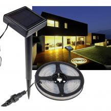 ChiliTec LED Solar LED-Stripe 3m, warmweiß 3000K IP44, Dämmerungssensor